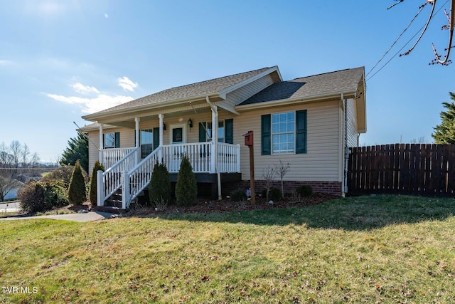 1213 American Way, Jonesborough, TN 37659 - ranch-style home featuring a porch, a shingled roof, and stairway