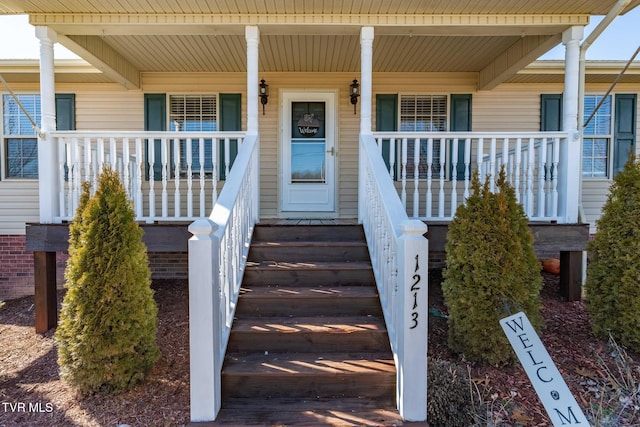 1213 American Way, Jonesborough, TN 37659 - doorway to property with covered porch