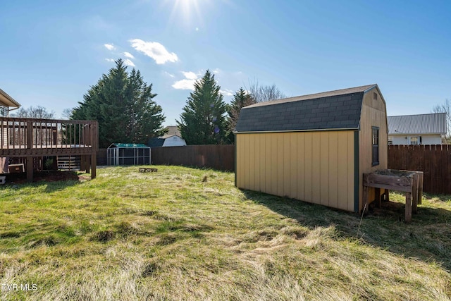 1213 American Way, Jonesborough, TN 37659 - view of yard with a shed, a deck, and an outbuilding