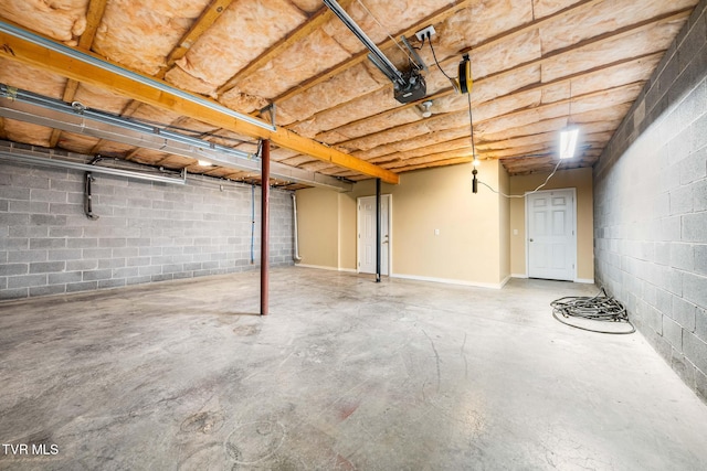 1213 American Way, Jonesborough, TN 37659 - unfinished below grade area featuring concrete block wall