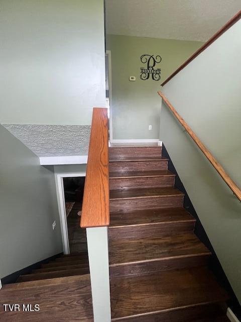 365 Guthrie Greene Rd, Bulls Gap, TN 37711 - stairway with wood finished floors