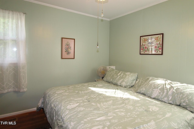 16319 Mary St, Abingdon, VA 24210 - bedroom featuring ornamental molding, wood finished floors, and baseboards