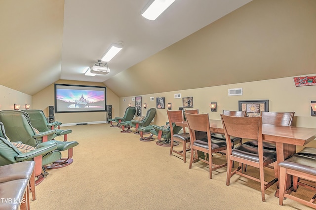 2041 King College Rd, Bristol, TN 37620 - carpeted home theater featuring lofted ceiling