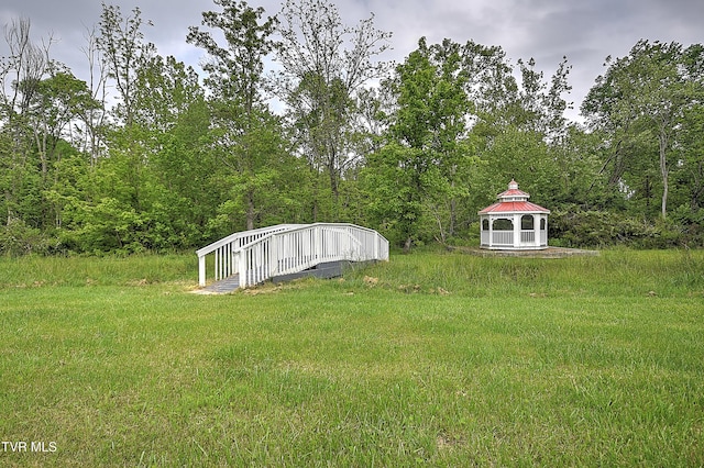 2041 King College Rd, Bristol, TN 37620 - view of yard featuring a gazebo and a view of trees