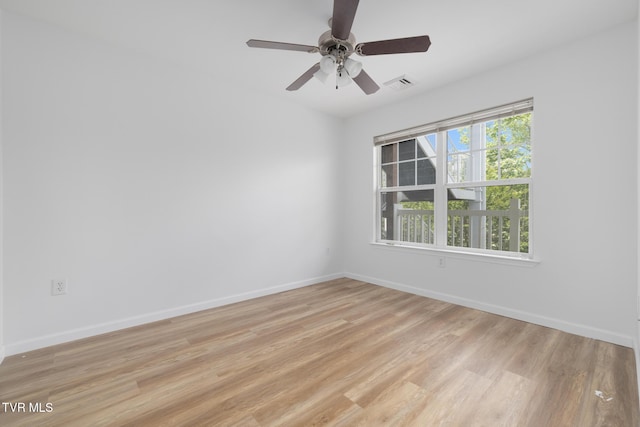 2008 Millennium Pl Unit 201, Johnson City, TN 37604 - unfurnished room featuring light wood finished floors, baseboards, and ceiling fan