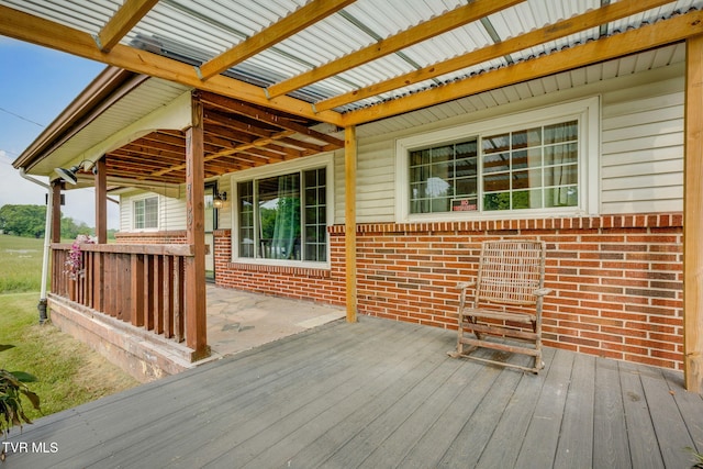 7175 Reedy Creek Rd, Bristol, VA 24202 - view of wooden terrace