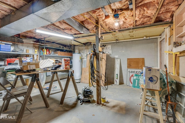 7175 Reedy Creek Rd, Bristol, VA 24202 - unfinished below grade area featuring water heater