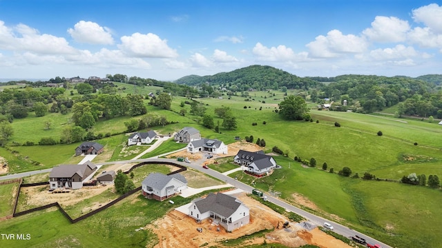 aerial view of property's location with rural landscape