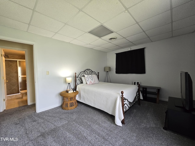 1382 Elijah Martin Rd, Whitesburg, TN 37891 - carpeted bedroom featuring a paneled ceiling and baseboards