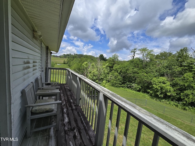 1382 Elijah Martin Rd, Whitesburg, TN 37891 - balcony with a view of trees