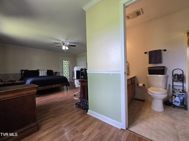 1382 Elijah Martin Rd, Whitesburg, TN 37891 - bedroom with ornamental molding and light wood-style flooring