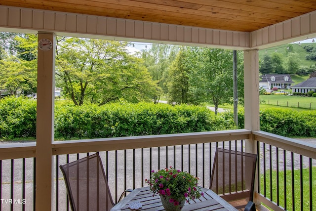435 Sulpher Spring Rd, Chilhowie, VA 24319 - wooden deck featuring view of wooded area
