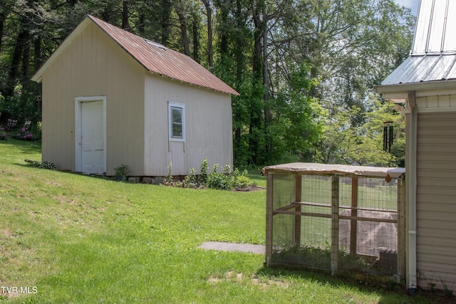 435 Sulpher Spring Rd, Chilhowie, VA 24319 - view of green lawn with an outbuilding
