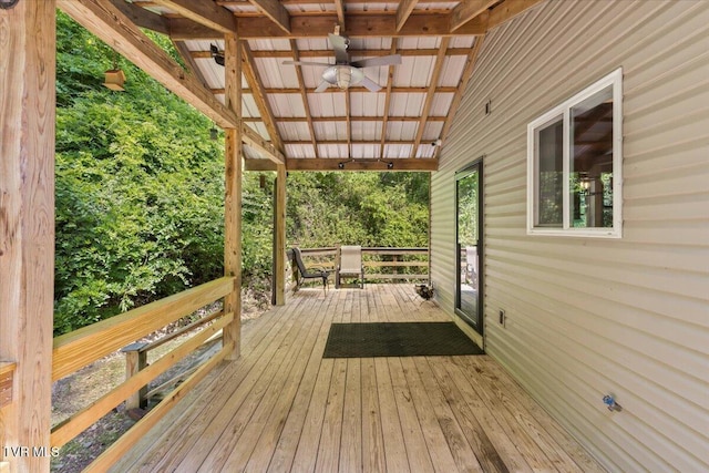 108 Chock Creek Rd, Johnson City, TN 37601 - deck featuring ceiling fan