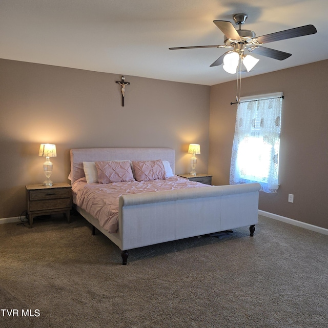 2358 Stream View Ln, Morristown, TN 37814 - carpeted bedroom featuring baseboards and a ceiling fan
