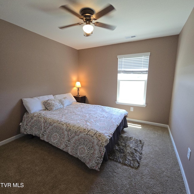 2358 Stream View Ln, Morristown, TN 37814 - bedroom featuring carpet floors, baseboards, and a ceiling fan