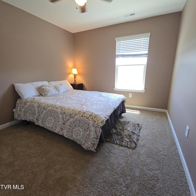2358 Stream View Ln, Morristown, TN 37814 - carpeted bedroom featuring baseboards and a ceiling fan
