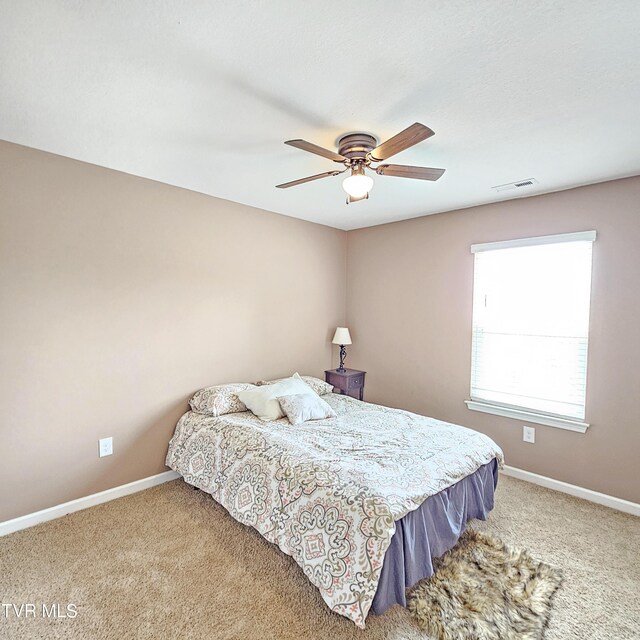 2358 Stream View Ln, Morristown, TN 37814 - carpeted bedroom with baseboards and ceiling fan