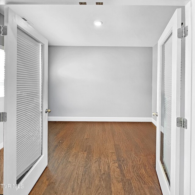 2358 Stream View Ln, Morristown, TN 37814 - unfurnished bedroom with wood finished floors, baseboards, and recessed lighting