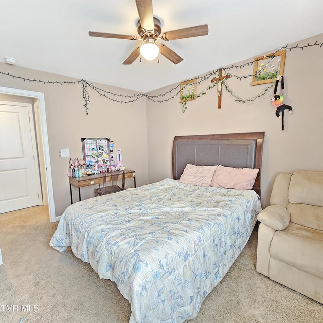 2358 Stream View Ln, Morristown, TN 37814 - bedroom featuring carpet flooring and ceiling fan