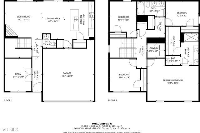 2358 Stream View Ln, Morristown, TN 37814 - floor plan / room layout