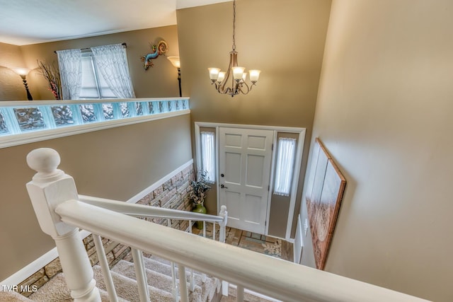 115 Dover Ln, Bristol, TN 37620 - foyer with a chandelier