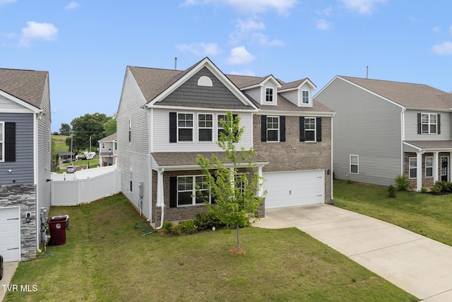 478 Brinkleys Way, Johnson City, TN 37615 - traditional-style house featuring brick siding, driveway, an attached garage, and a shingled roof