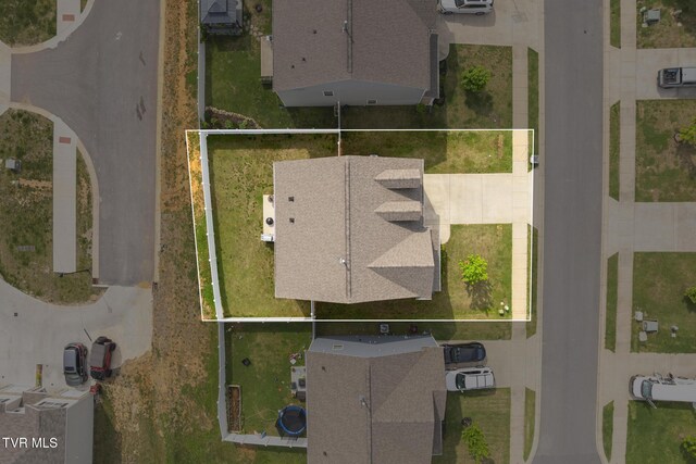 478 Brinkleys Way, Johnson City, TN 37615 - aerial view of property and surrounding area with property parcel outlined