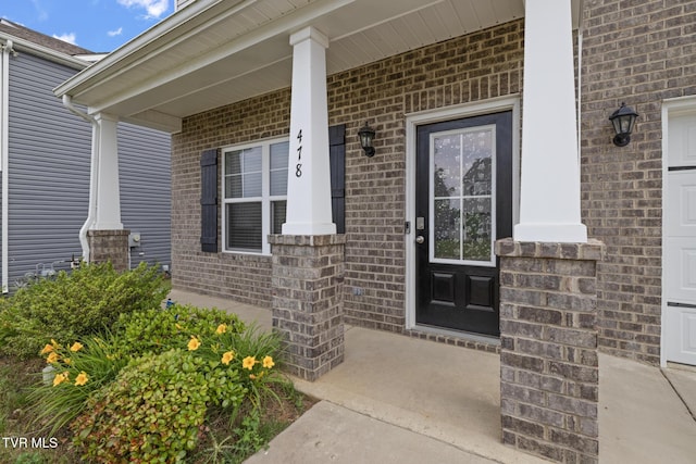 478 Brinkleys Way, Johnson City, TN 37615 - property entrance featuring covered porch and brick siding
