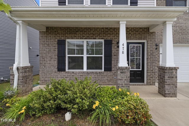 478 Brinkleys Way, Johnson City, TN 37615 - doorway to property featuring brick siding and a porch