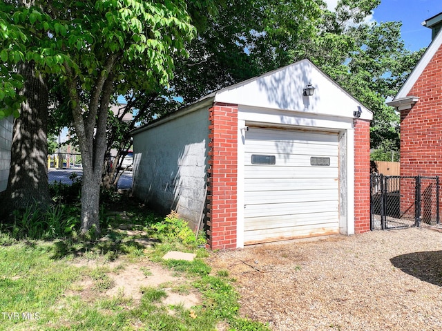 108 S Rogers St, Rogersville, TN 37857 - detached garage with fence and driveway