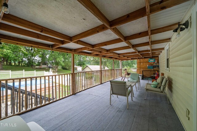 137 Highland Rd, Jonesborough, TN 37659 - deck with fence and an outdoor hangout area