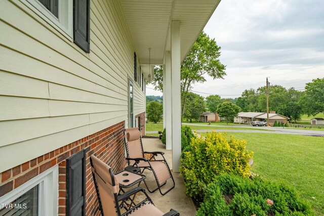 137 Highland Rd, Jonesborough, TN 37659 - view of patio / terrace featuring covered porch