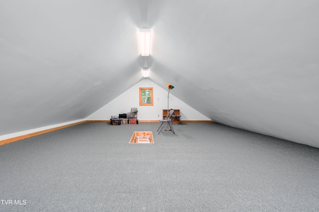 198 Gunbarrel Ln, Butler, TN 37640 - bonus room featuring vaulted ceiling, carpet flooring, and baseboards