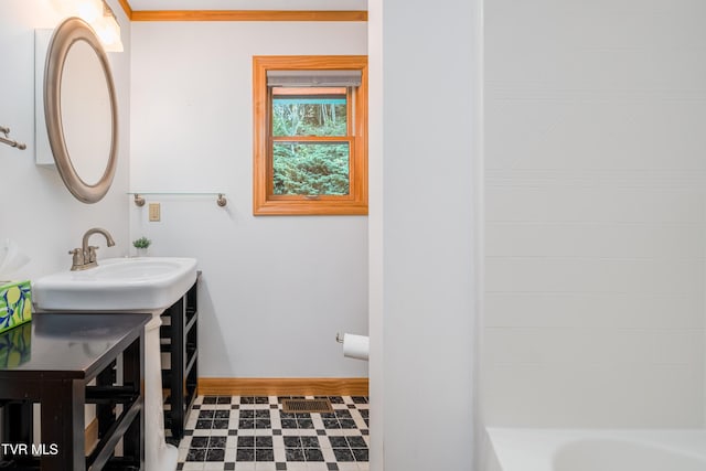 198 Gunbarrel Ln, Butler, TN 37640 - bathroom with baseboards and vanity
