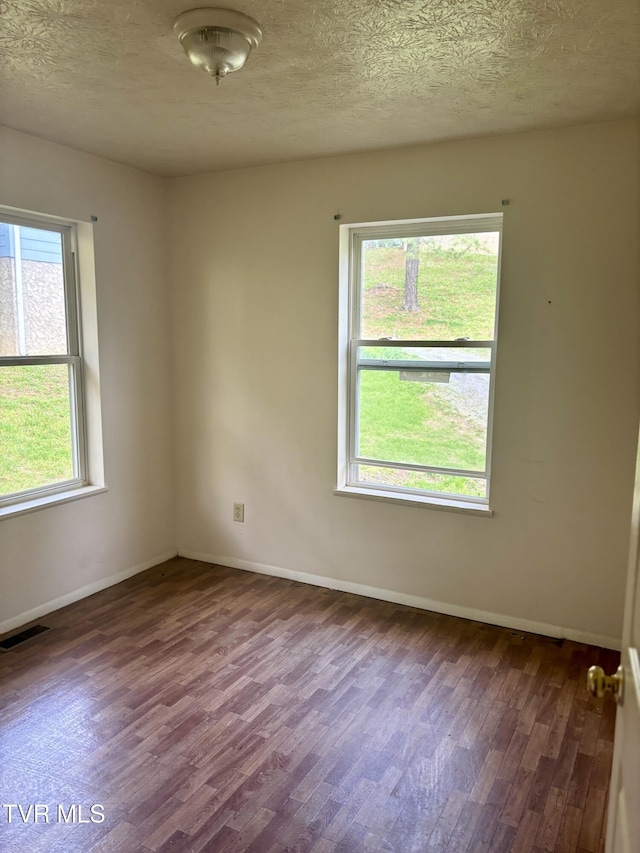 161 Jack Rival Way, Dungannon, VA 24245 - spare room with wood finished floors, baseboards, and a textured ceiling