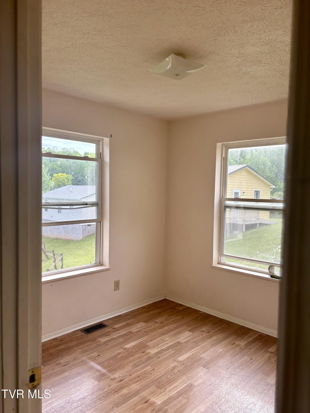 161 Jack Rival Way, Dungannon, VA 24245 - empty room with light wood finished floors, a textured ceiling, and baseboards