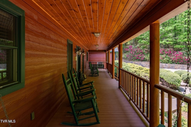 203 Bear Ridge Dr, Butler, TN 37640 - view of wooden porch