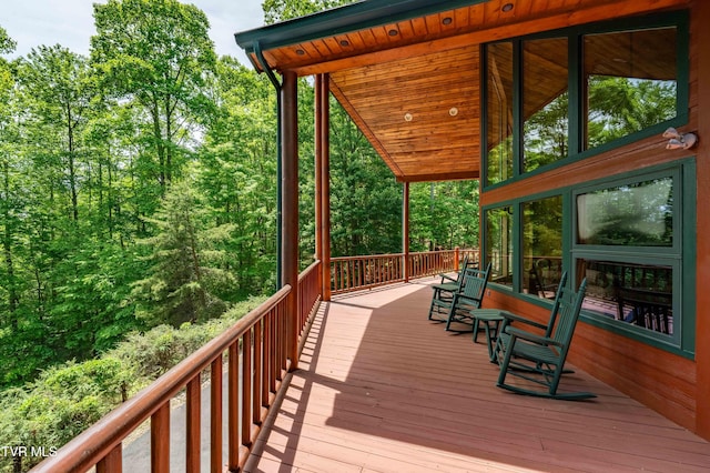 203 Bear Ridge Dr, Butler, TN 37640 - view of wooden terrace