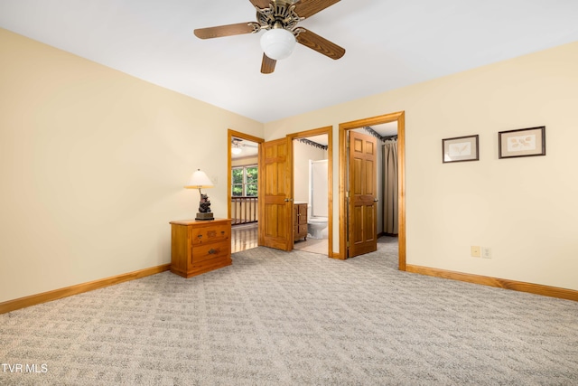 203 Bear Ridge Dr, Butler, TN 37640 - unfurnished bedroom featuring light carpet, baseboards, and connected bathroom