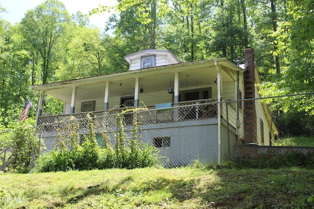 2967 Left Poor Valley Rd, Pennington Gap, VA 24277 - view of front of house featuring a chimney