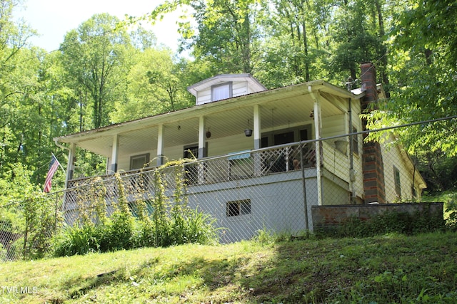2967 Left Poor Valley Rd, Pennington Gap, VA 24277 - view of front of property featuring a chimney