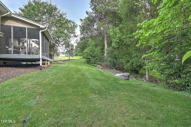 4619 Merrywood Ave, Kingsport, TN 37664 - view of grassy yard featuring a sunroom