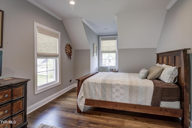 1 Celebration Ct, Johnson City, TN 37601 - bedroom featuring dark wood-type flooring, crown molding, baseboards, and recessed lighting