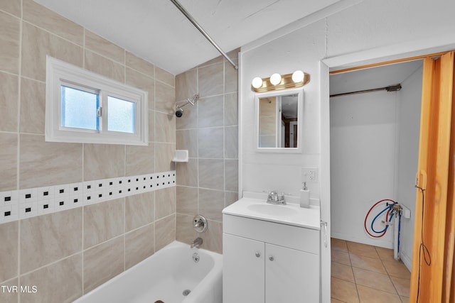 382 Texas Ave, Bristol, VA 24201 - full bathroom with  shower combination, tile patterned flooring, and vanity