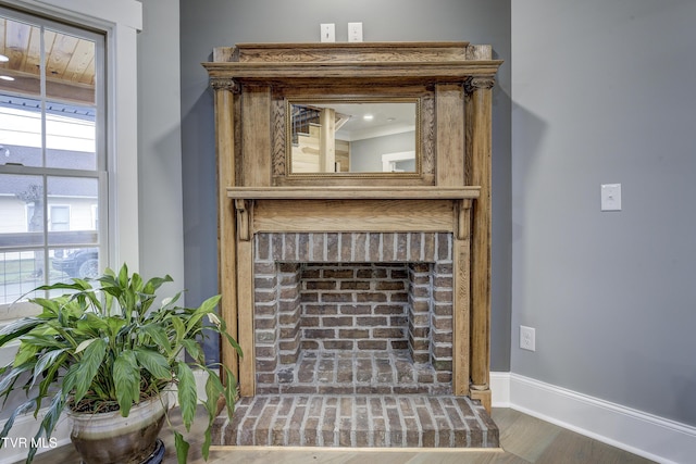 403 Catawba St, Erwin, TN 37650 - detailed view of baseboards and wood finished floors