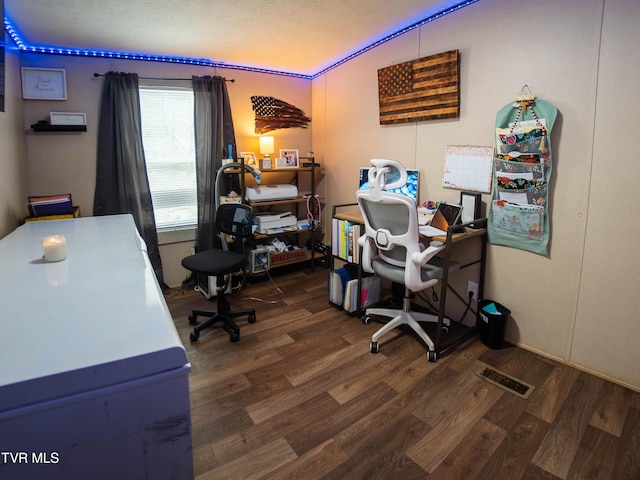 1029 Red Bud Ln, Rogersville, TN 37857 - office featuring dark wood-type flooring