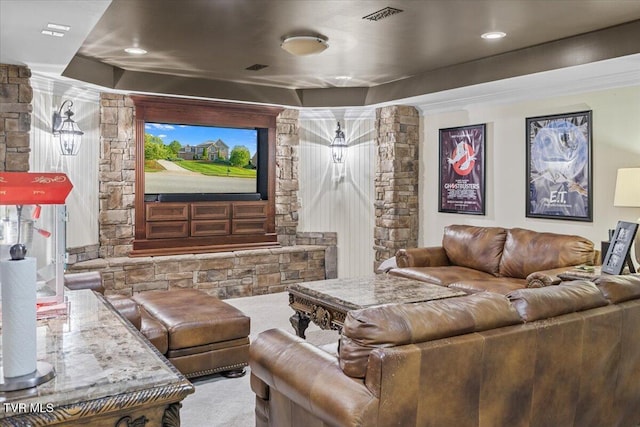 114 Highland Gate Dr, Johnson City, TN 37615 - home theater room with carpet floors