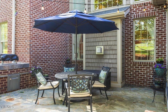 114 Highland Gate Dr, Johnson City, TN 37615 - view of patio / terrace with outdoor dining area and a grill
