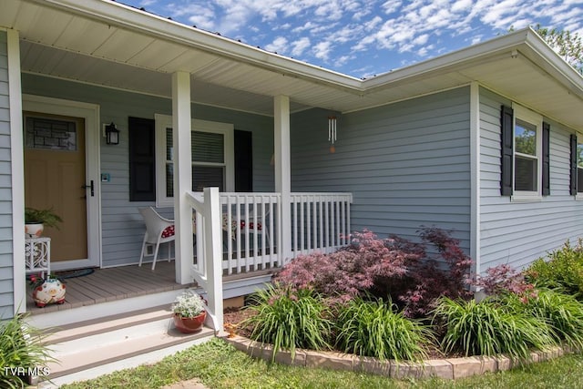 14227 Wellbridge Dr, Meadowview, VA 24361 - property entrance featuring a porch